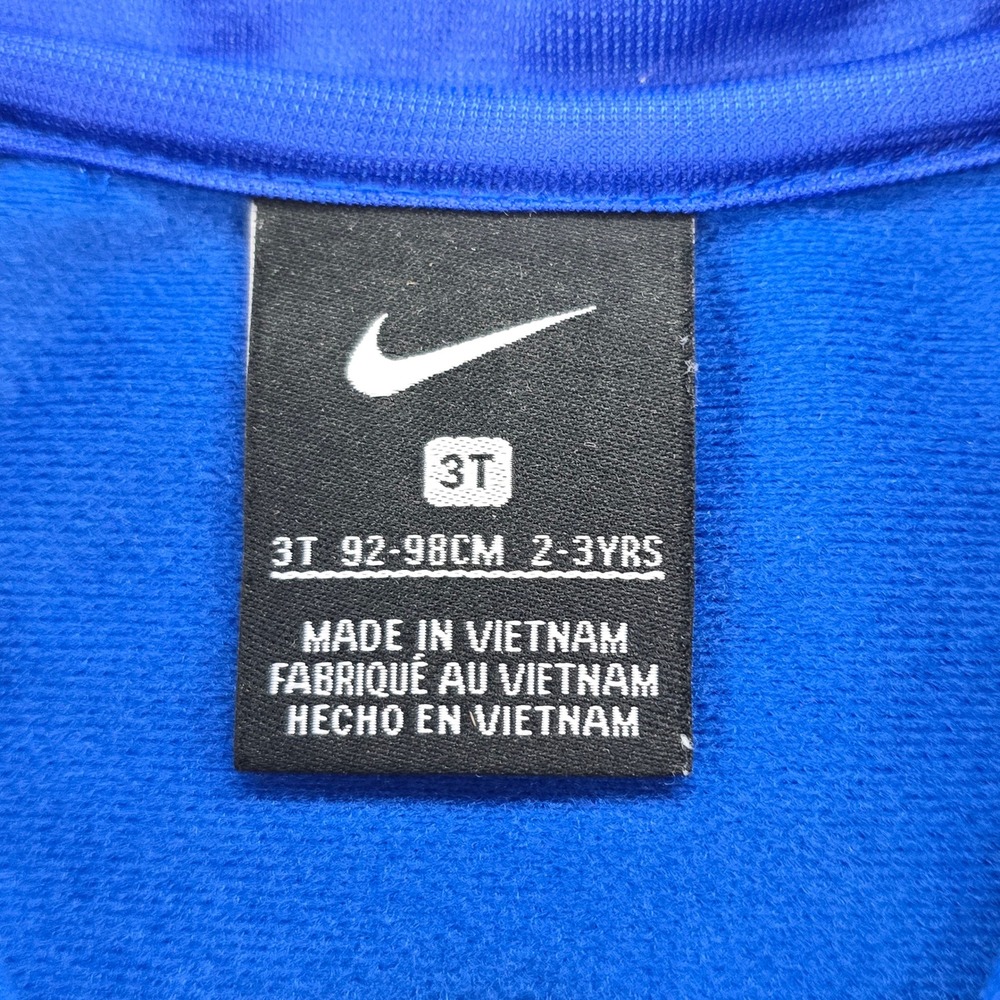 Nike Tracksuit Set Toddler Boys 3T Blue Full Zip Jacket Joggers Graphic Print - Picture 4 of 10
